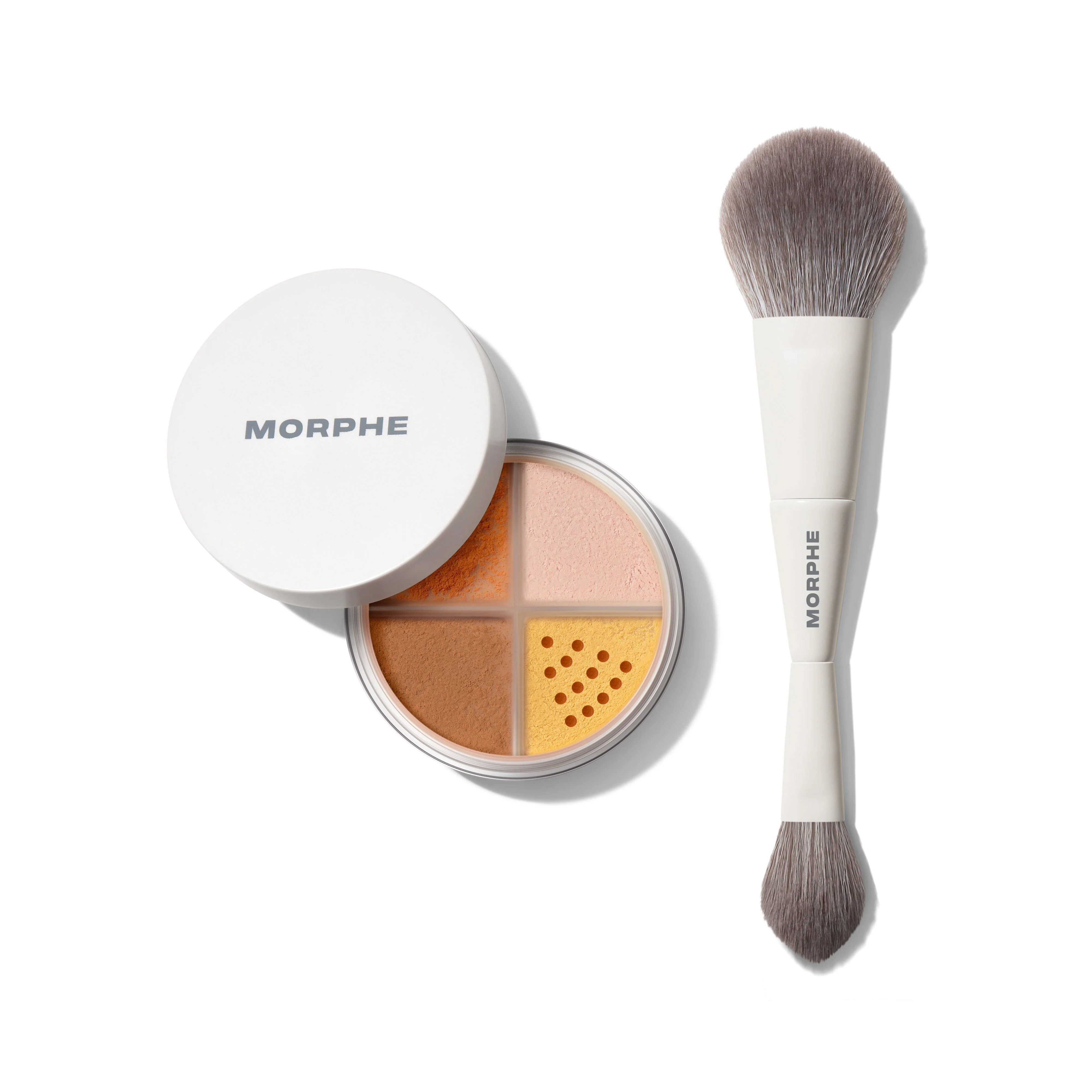 Bake & Set Loose Powder Quad & Brush Duo - Image 2