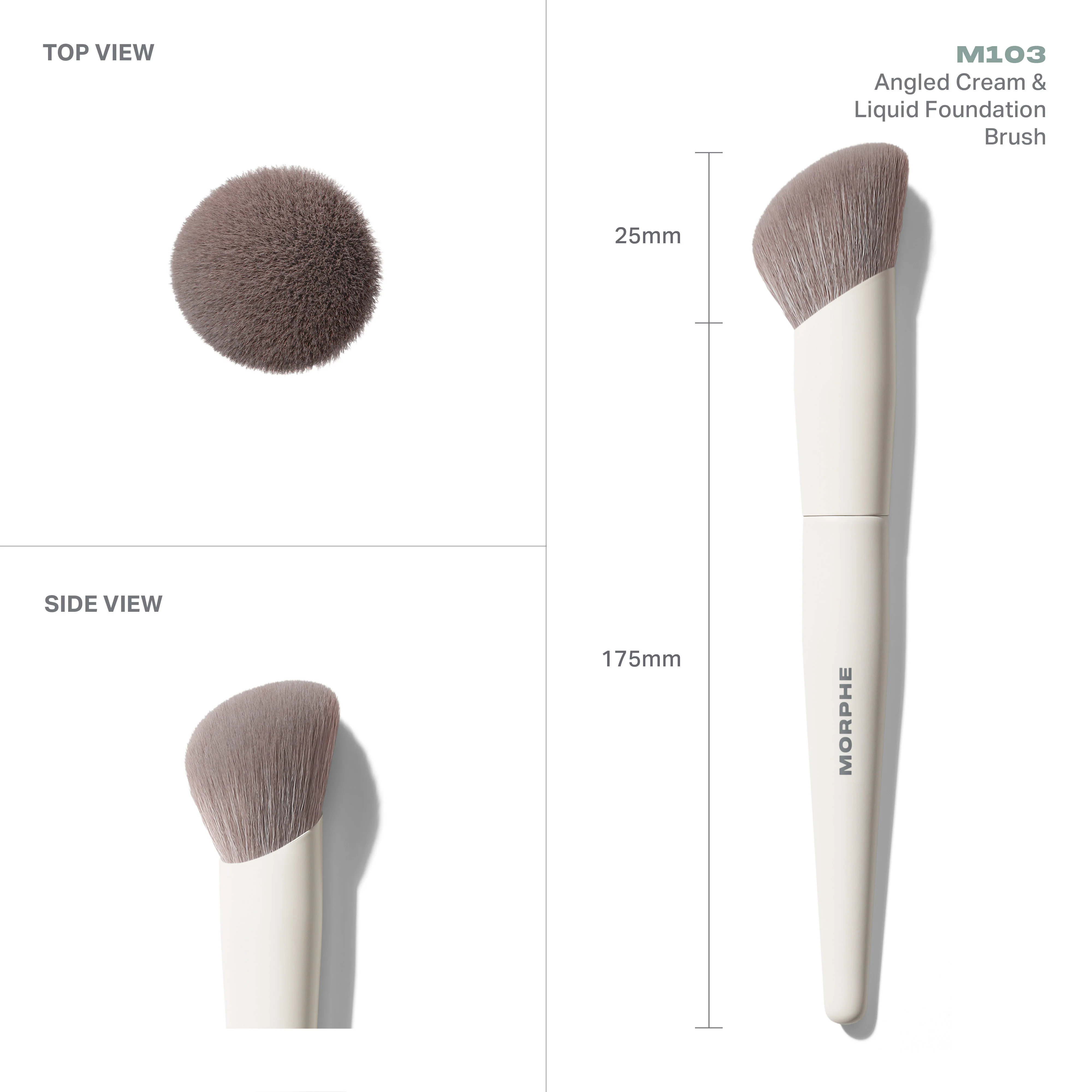 M103 Angled Cream & Liquid Foundation Brush - Image 3