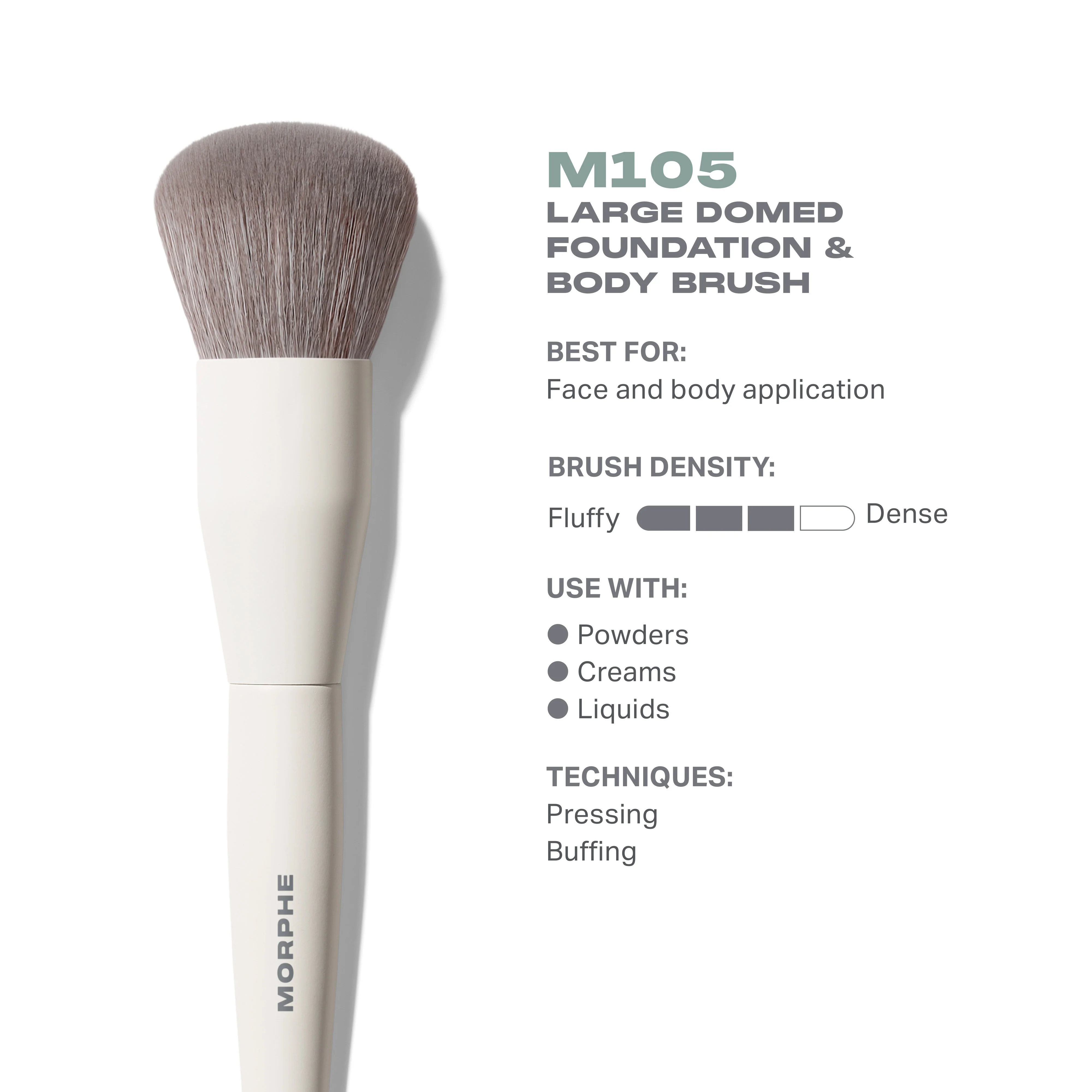 M105 Large Domed Foundation & Body Brush - Image 2