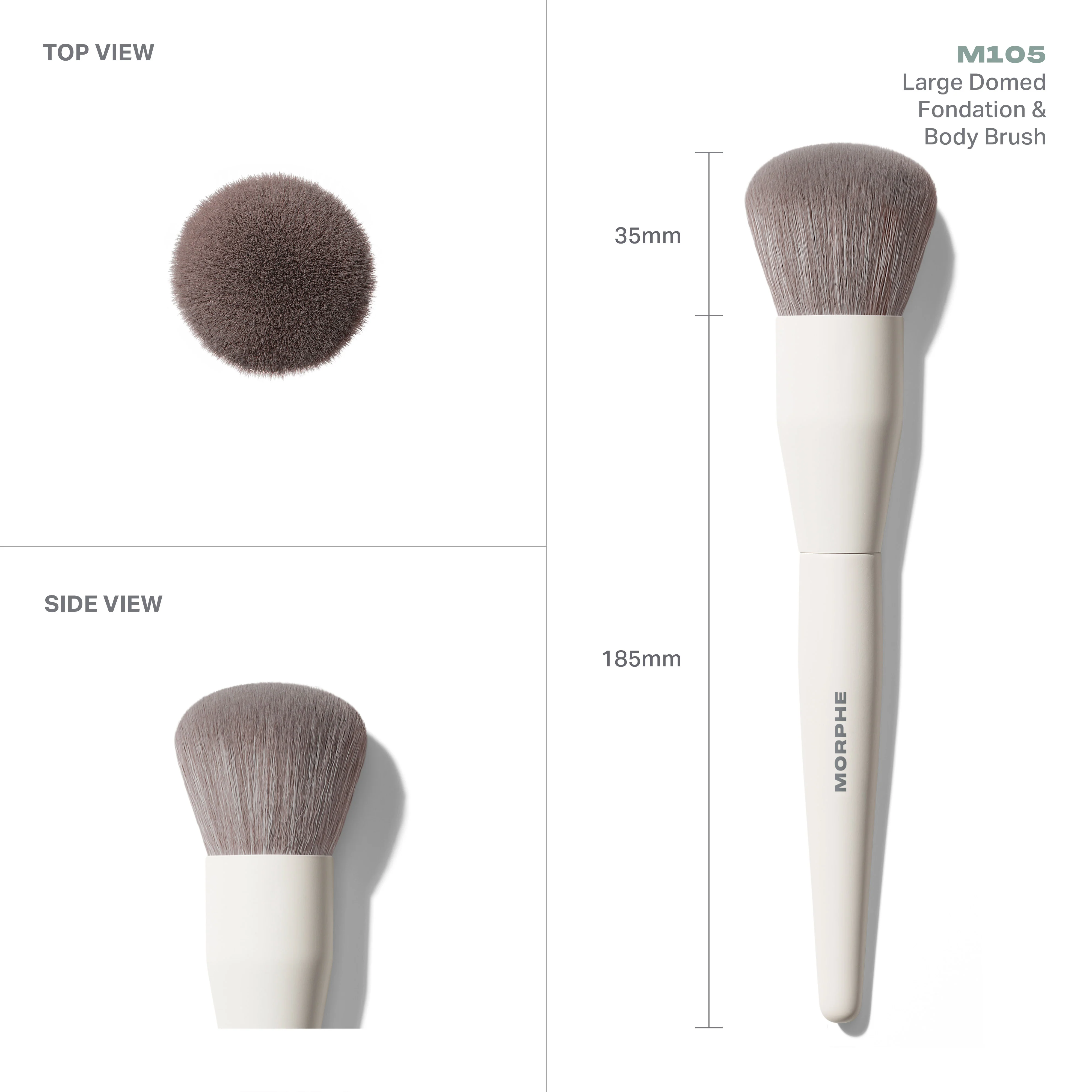 M105 Large Domed Foundation & Body Brush - Image 3