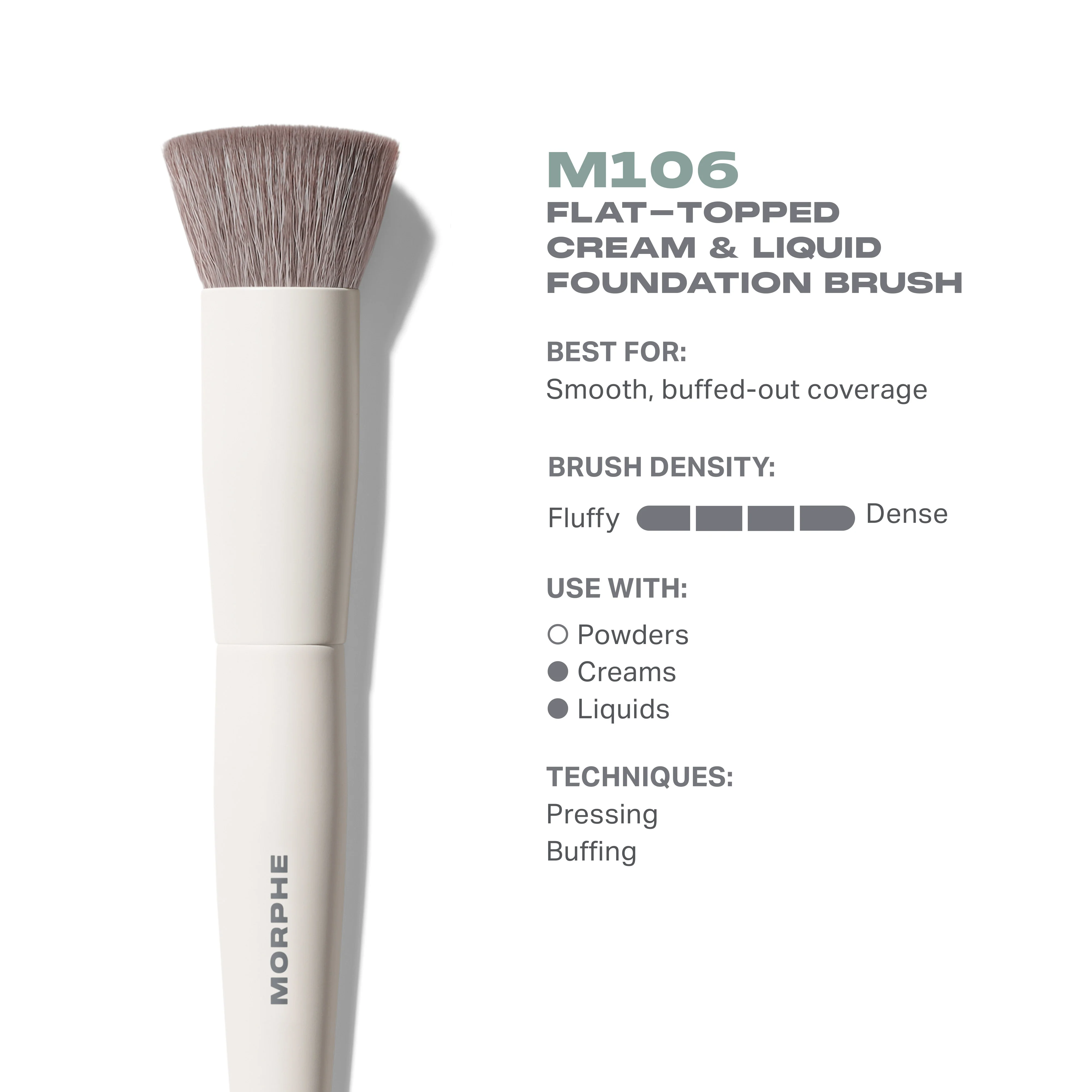 M106 Flat-Topped Foundation Brush - Image 3