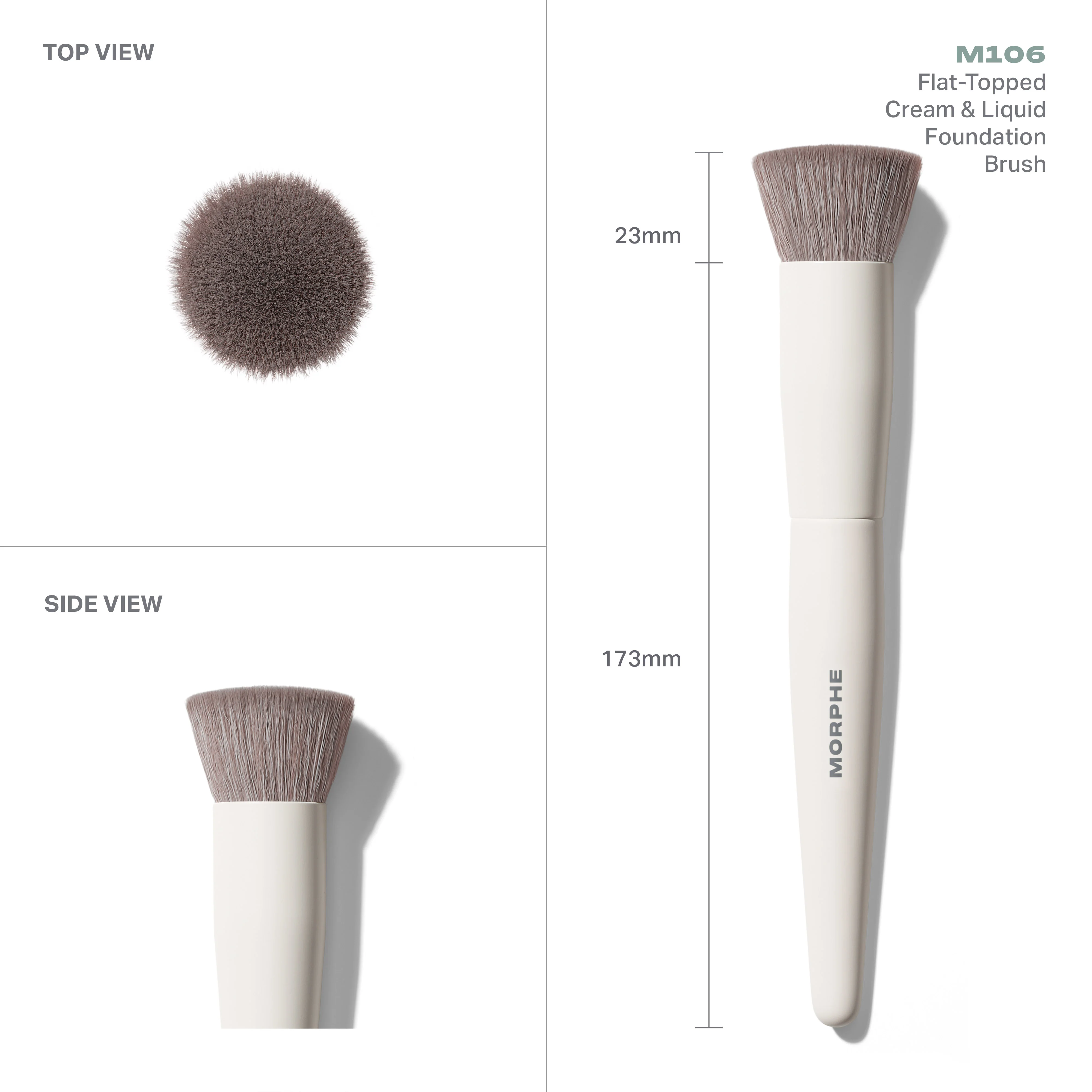 M106 Flat-Topped Foundation Brush - Image 4