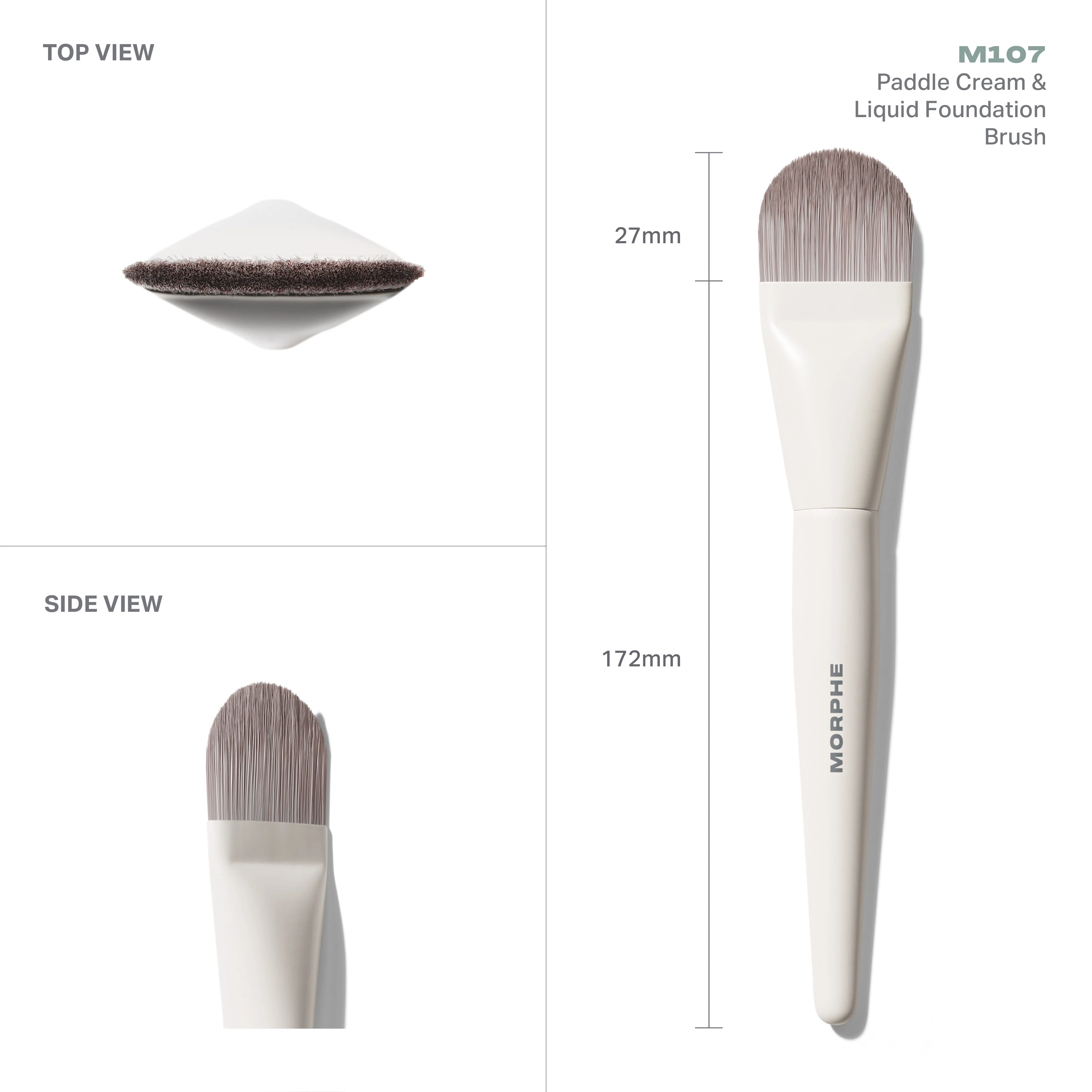 M107 Paddle Cream & Liquid Foundation Brush - Image 3