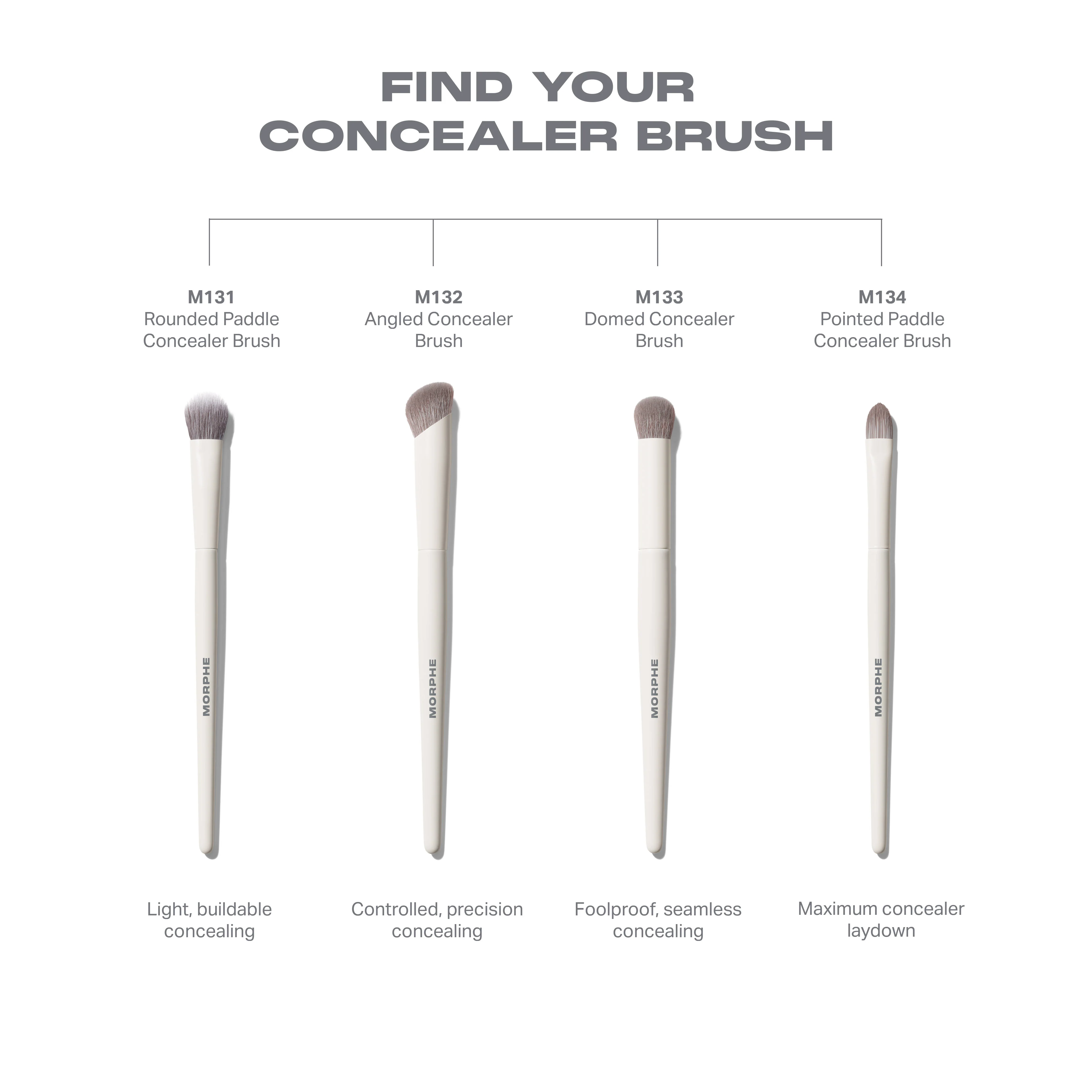 M132 Angled Concealer Brush - Image 5