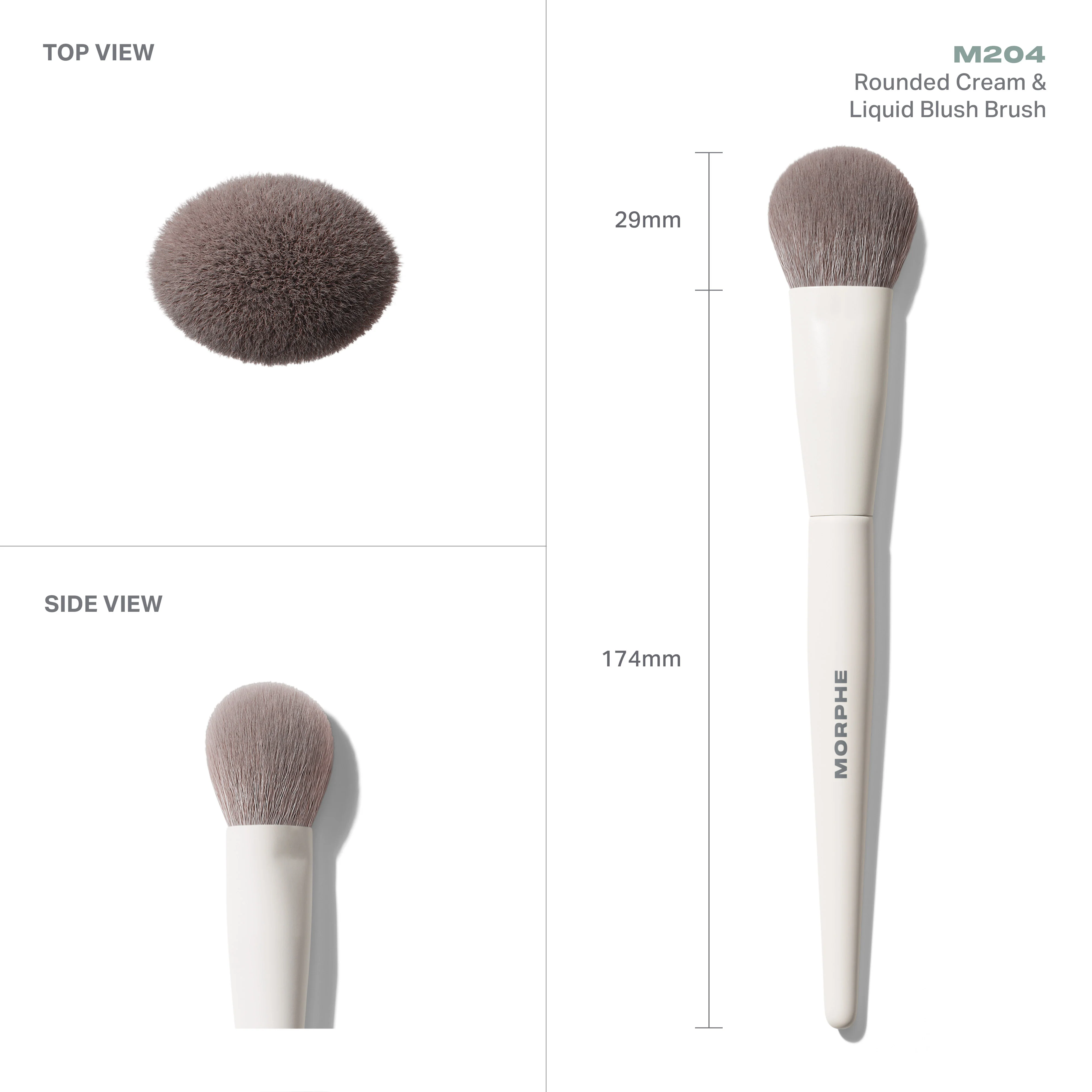 M204 Rounded Cream & Liquid Blush Brush - Image 4