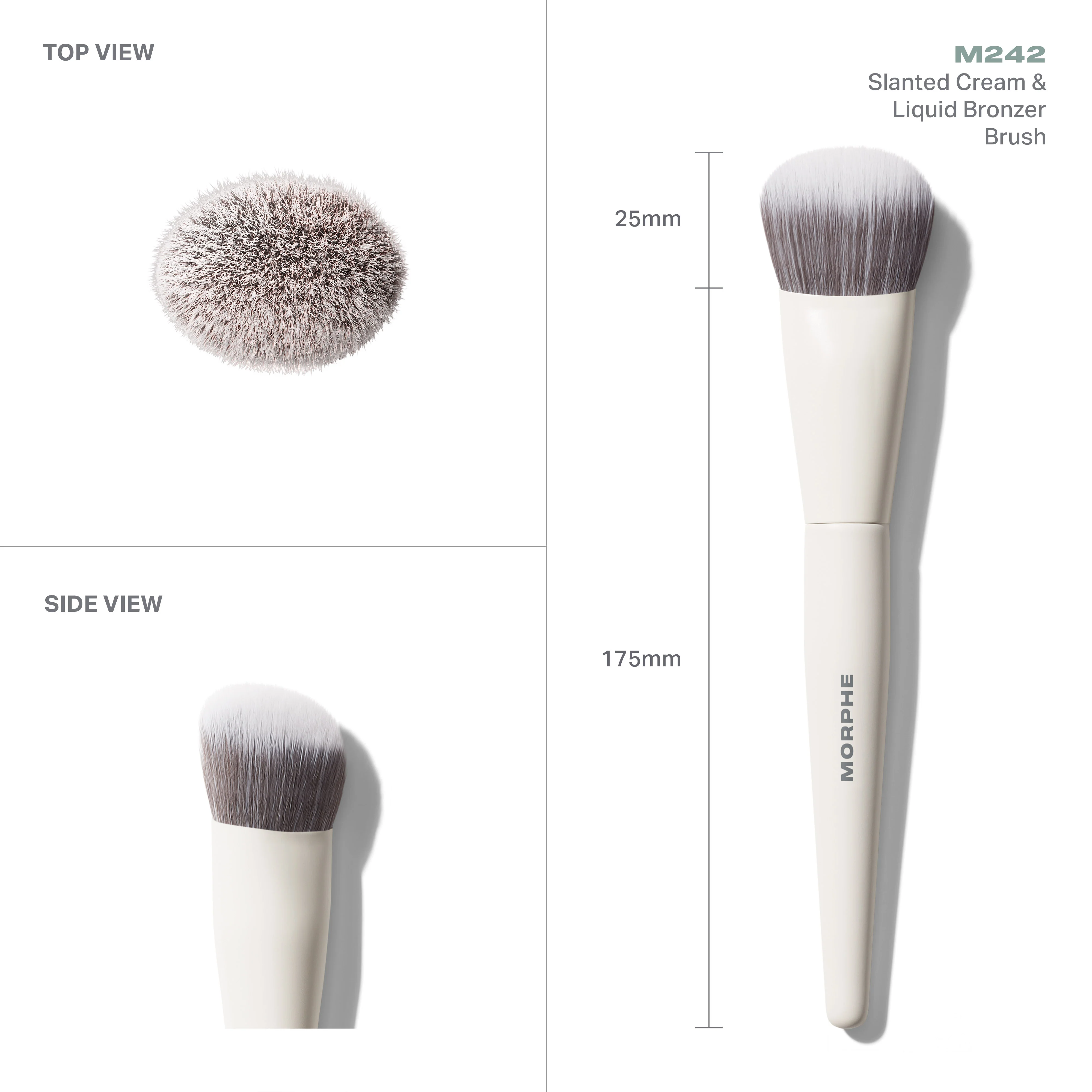 M242 Slanted Cream & Liquid Bronzer Brush - Image 4