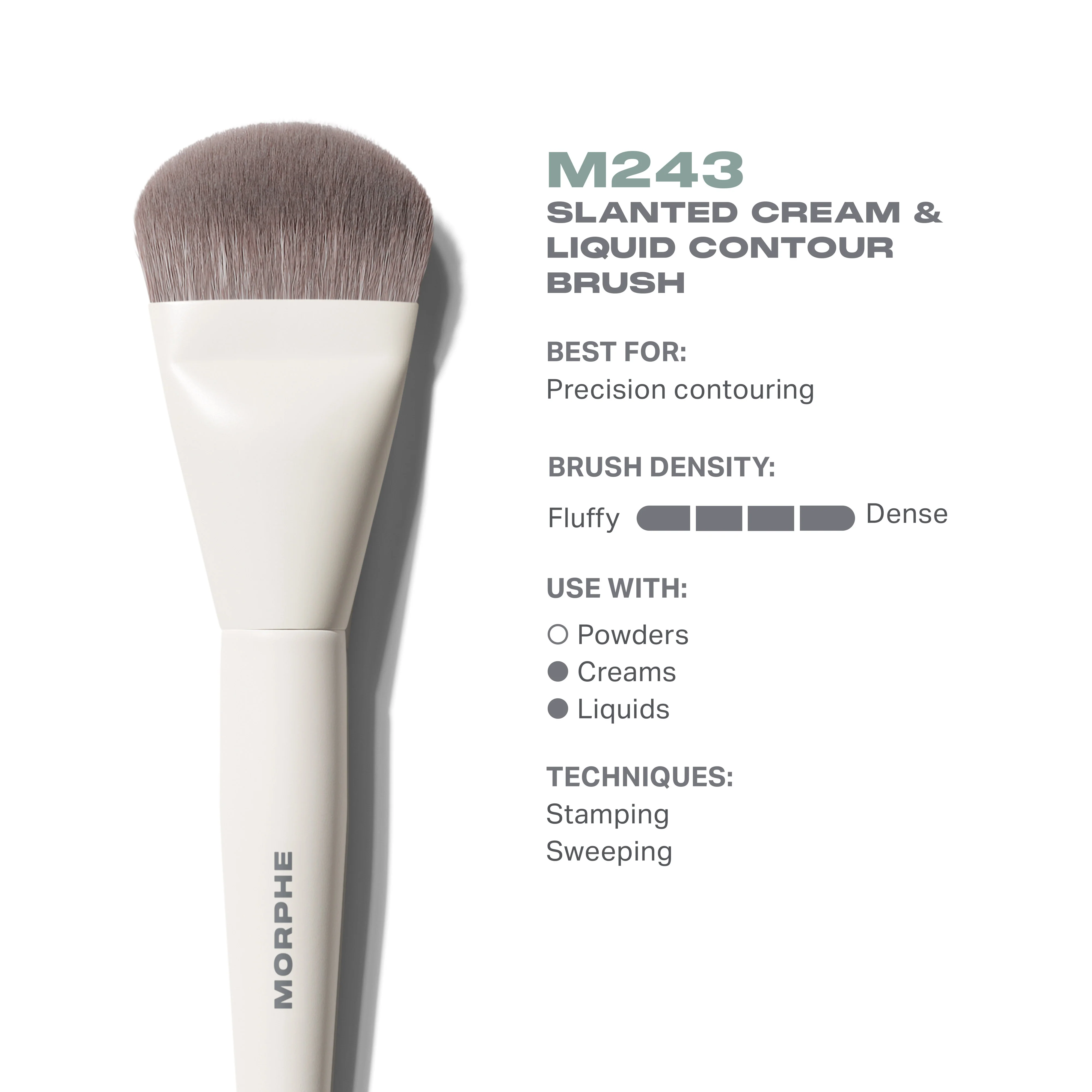 M243 Slanted Cream & Liquid Contour Brush - Image 3
