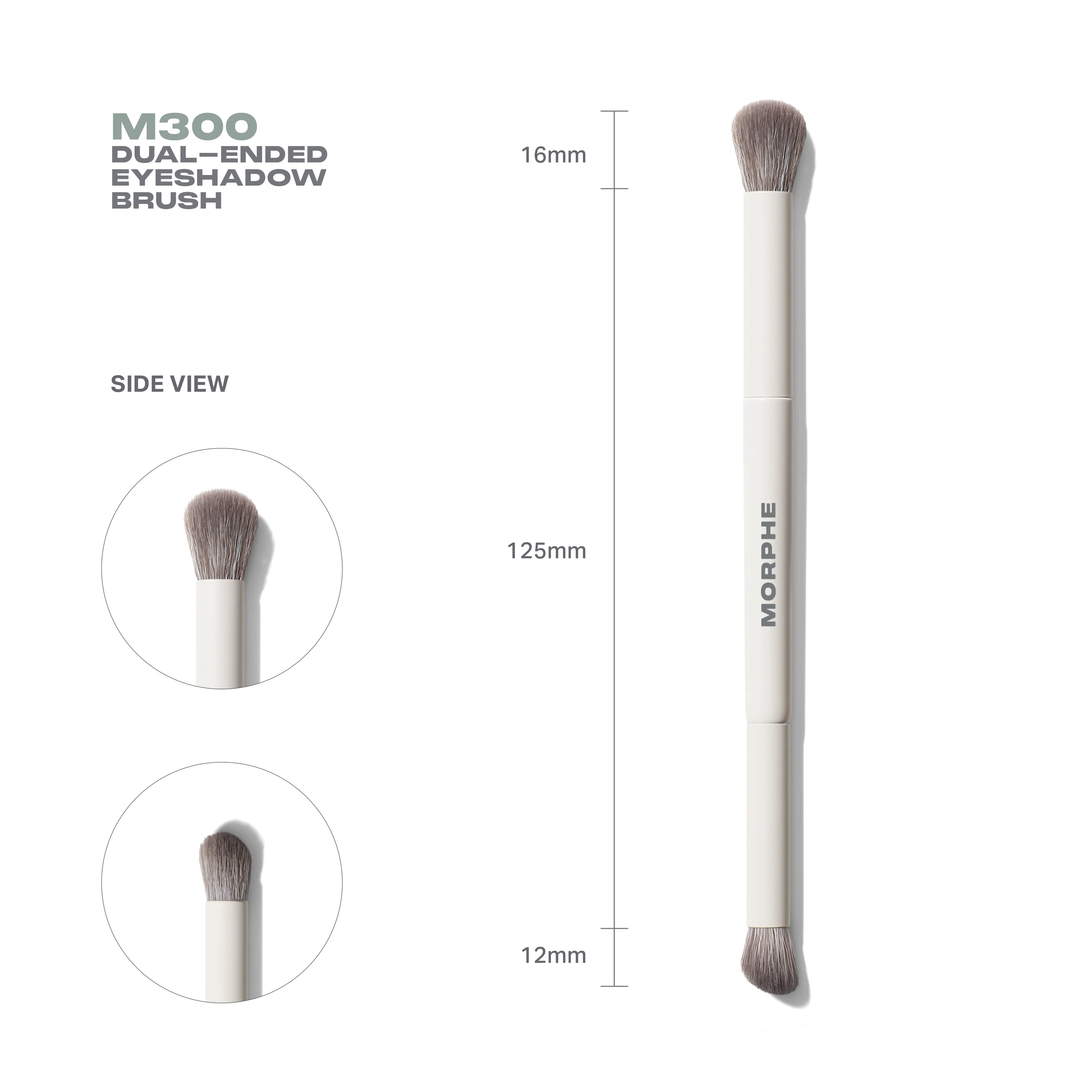 M300 Dual-Ended Eyeshadow Brush - Image 4