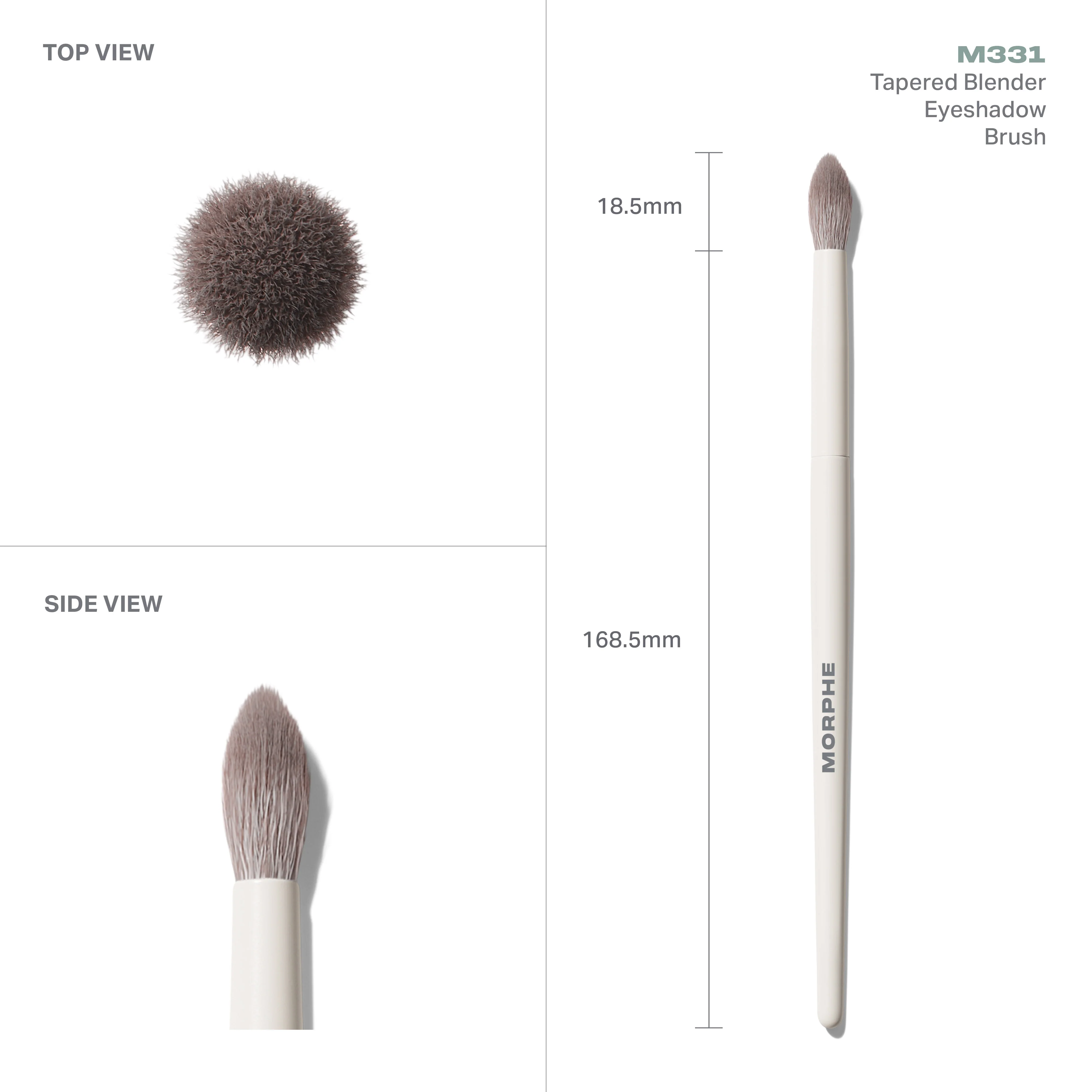 M331 Tapered Blender Eyeshadow Brush - Image 4
