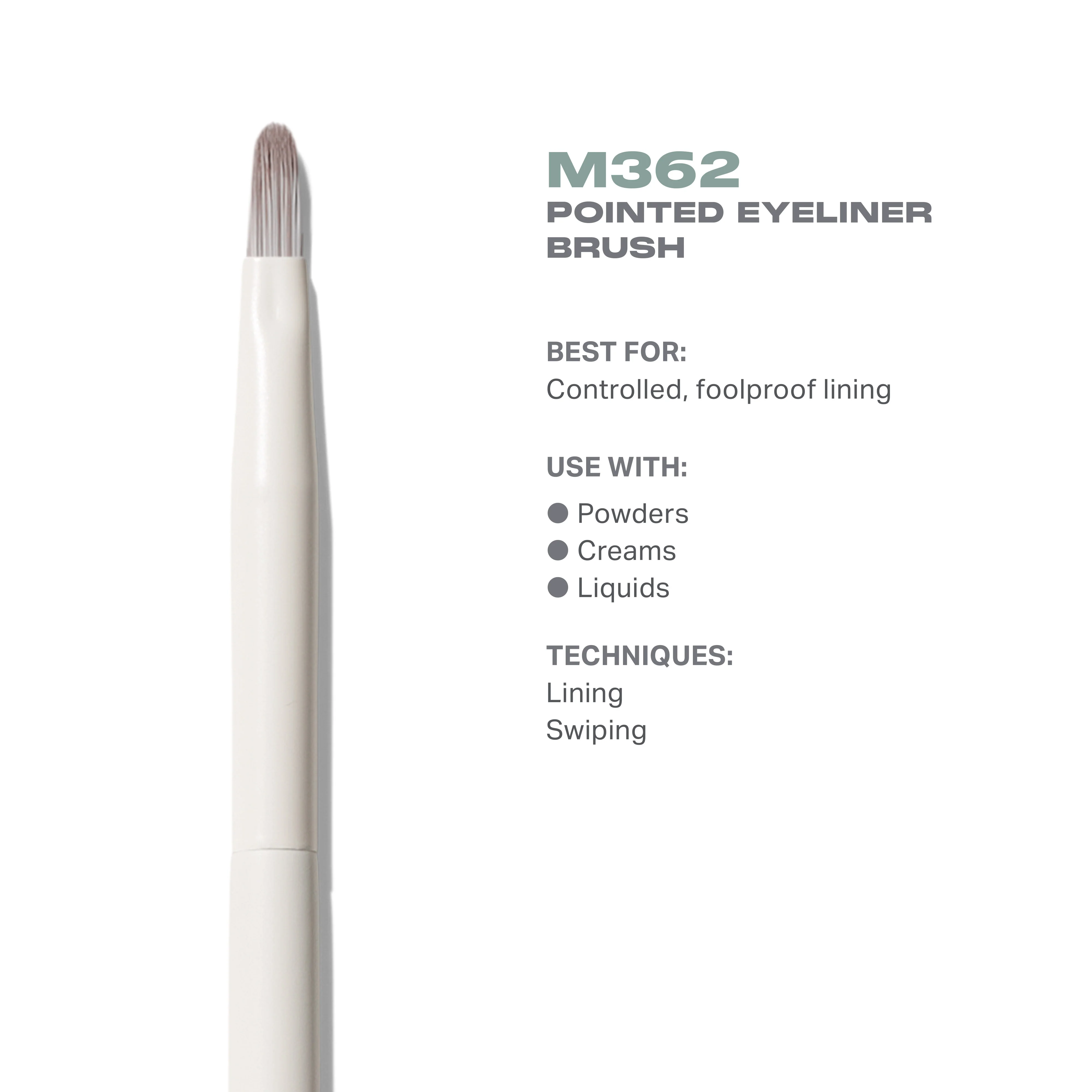 M362 Pointed Eyeliner Brush - Image 3
