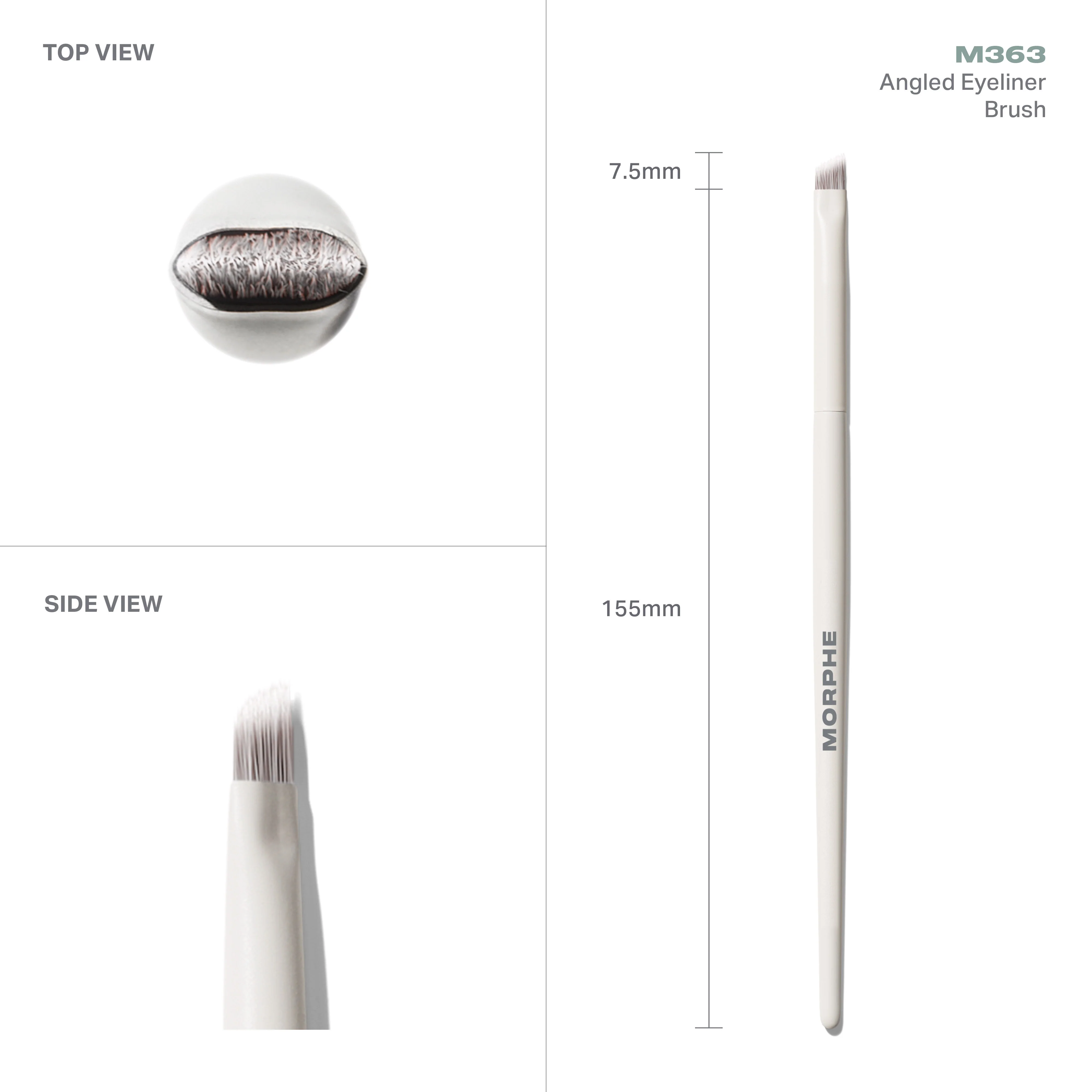 M363 Angled Eyeliner Brush - Image 4